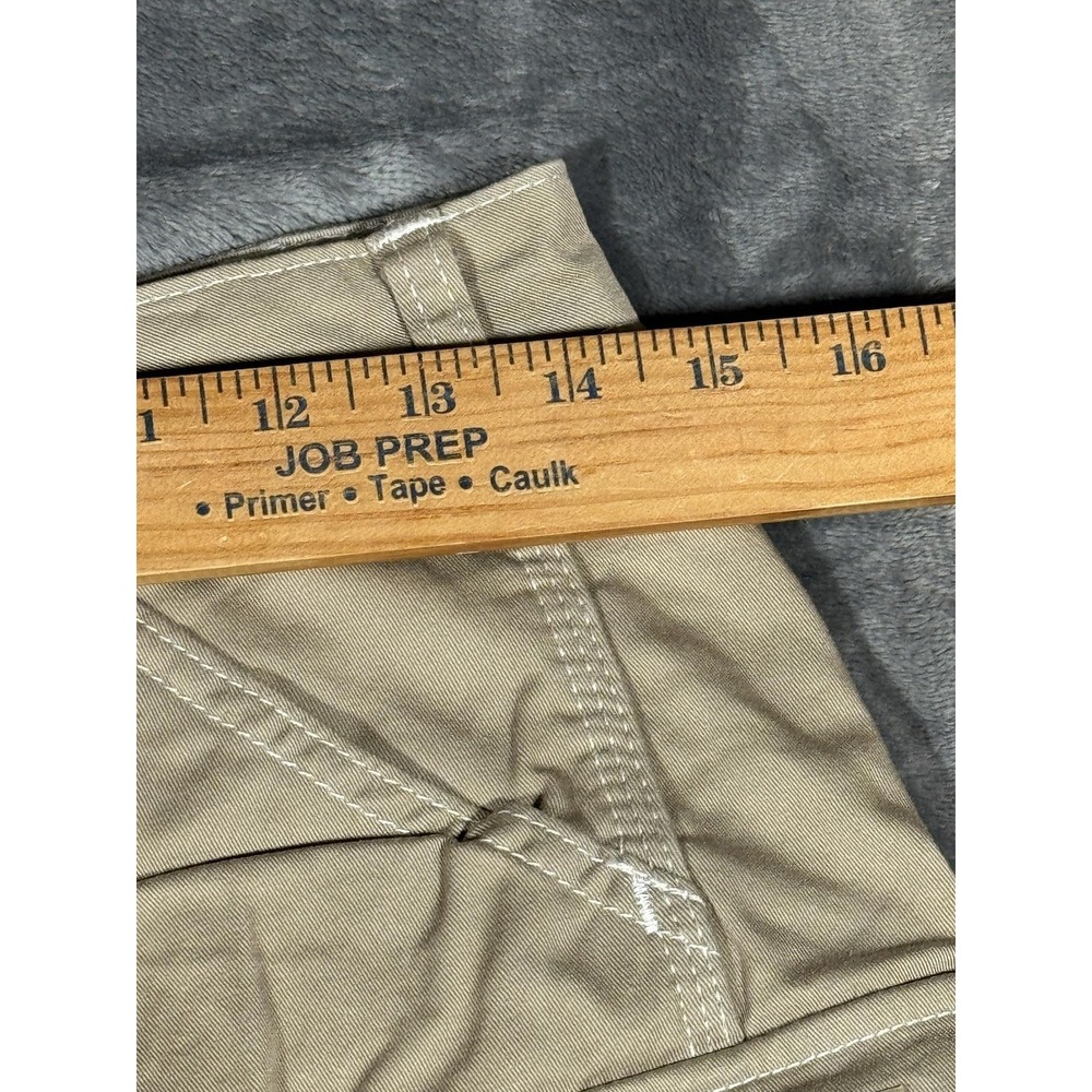 Dickies Shorts Womens 27 Beige Twill Cargo Utility Workwear Logo Stretch - Picture 7 of 10